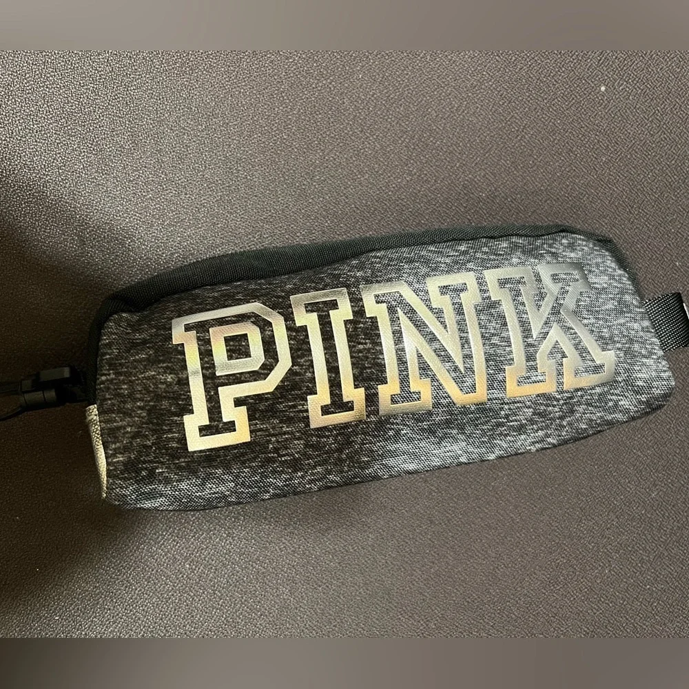 Victoria's Secret PINK Grey Marl Color Pouch NWOT